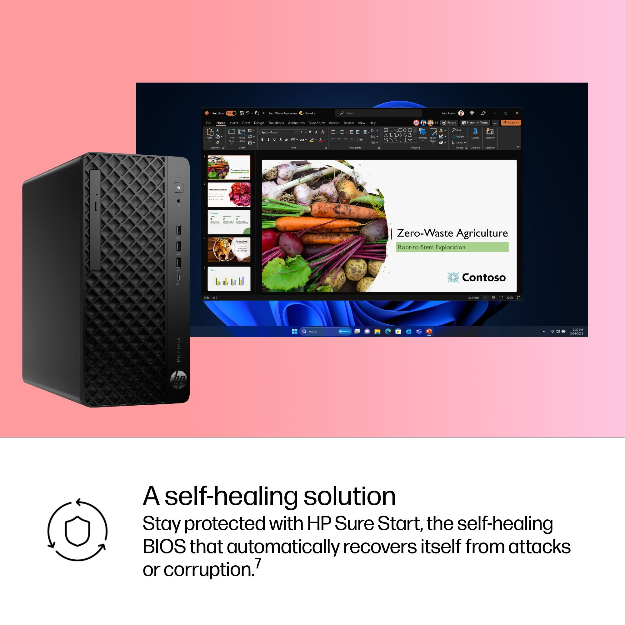 HP ProDesk 4 Tower G1i Desktop AI PC Wolf Pro Security Edition Intel Core Ultra 7 265 16 GB DDR5-SDRAM 512 GB SSD Windows 11 Pro Black image 17
