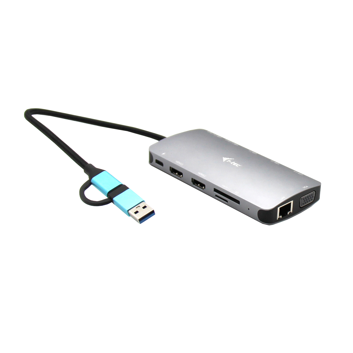 i-tec USB 3.0 USB-C/Thunderbolt 3x Display Metal Nano Dock with LAN + Power Delivery – image 1