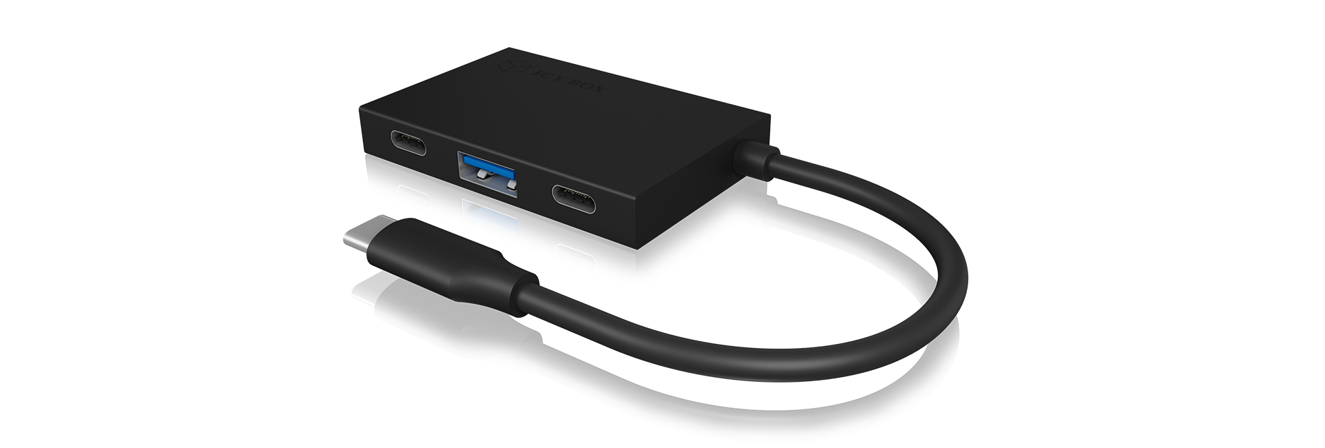 ICY BOX IB-HUB1427-C31 USB 3.2 Gen 2 (3.1 Gen 2) Type-C 10000 Mbit/s Black – image 3