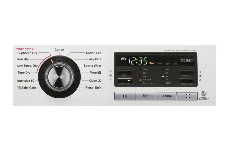 LG F1496AD washer dryer Freestanding Front-load White – image 6