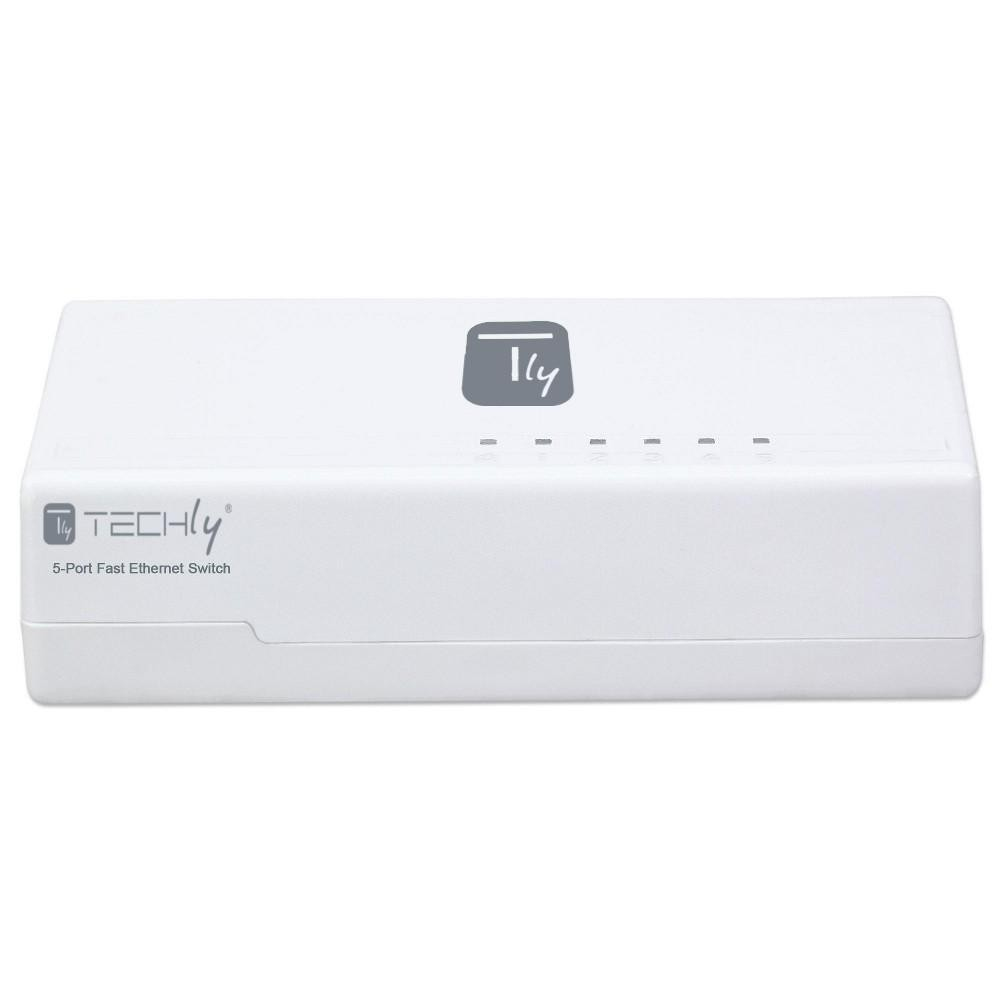 Techly Switch Hub 5 Ports 10/100 Mbps Fast Ethernet I-SWHUB-050TY – image 4