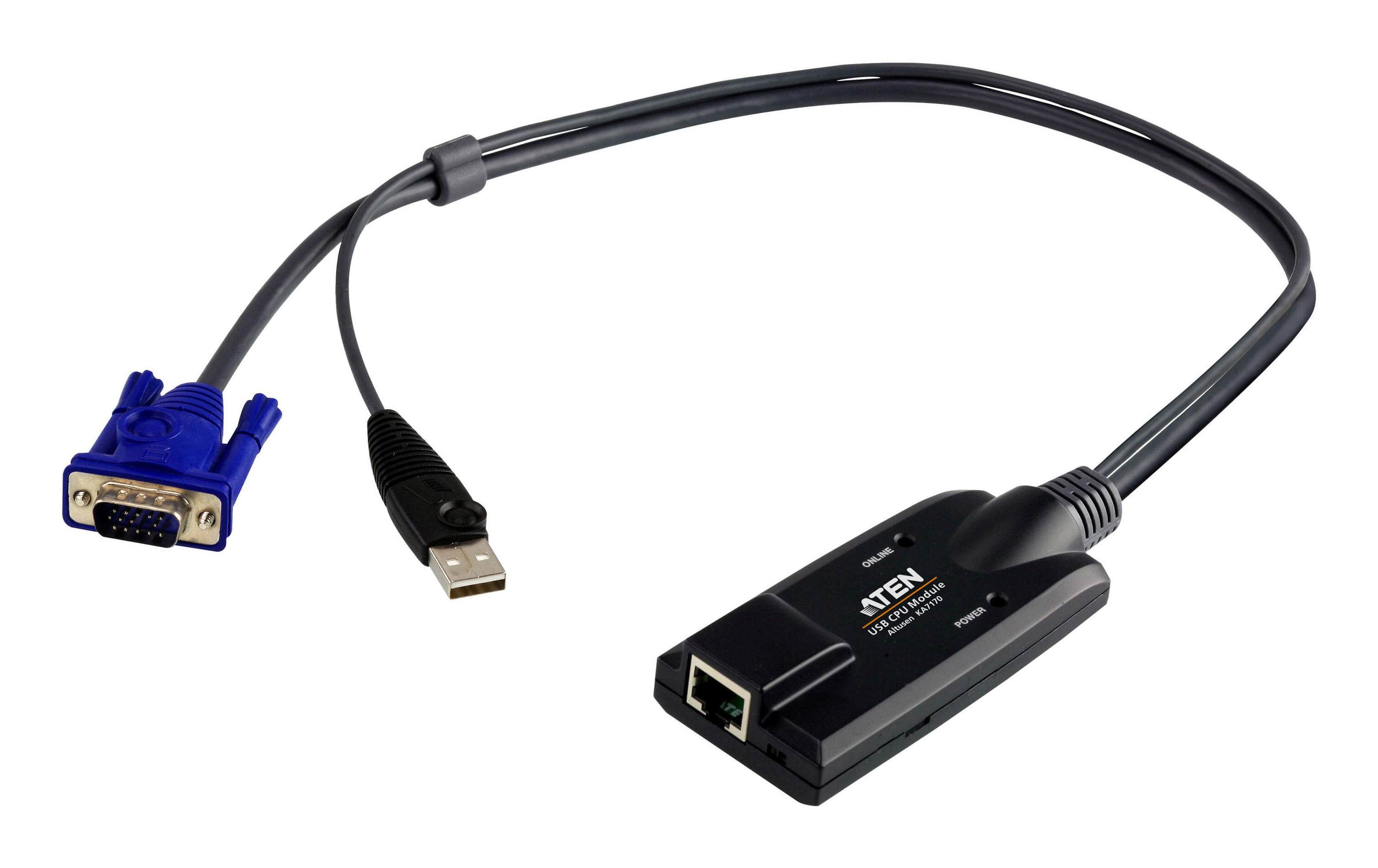 صورة كيبل محول ATEN KA7170-AX USB VGA إلى Cat5e/6 KVM