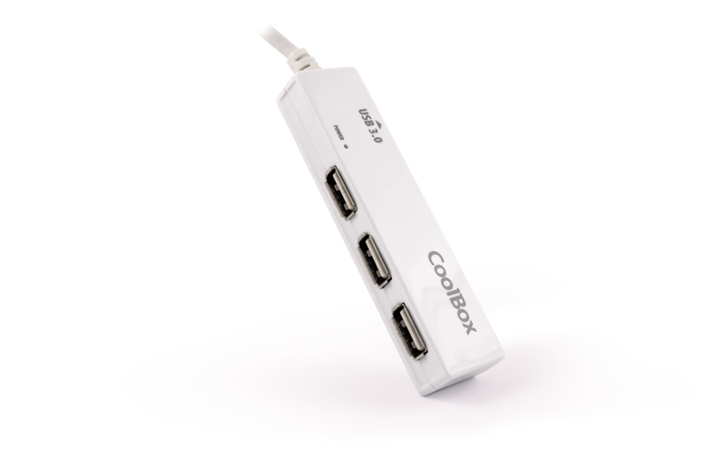 CoolBox COO-H413 interface hub 5000 Mbit/s White – image 3