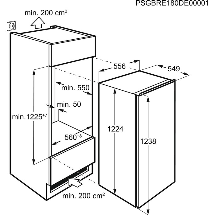 AEG ABE812E6NF Upright freezer Built-in – image 3