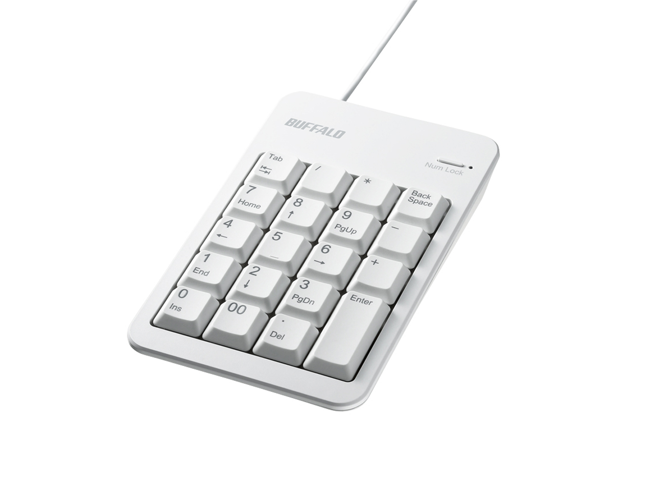 Buffalo BSTKH100WH numeric keypad Laptop USB White
