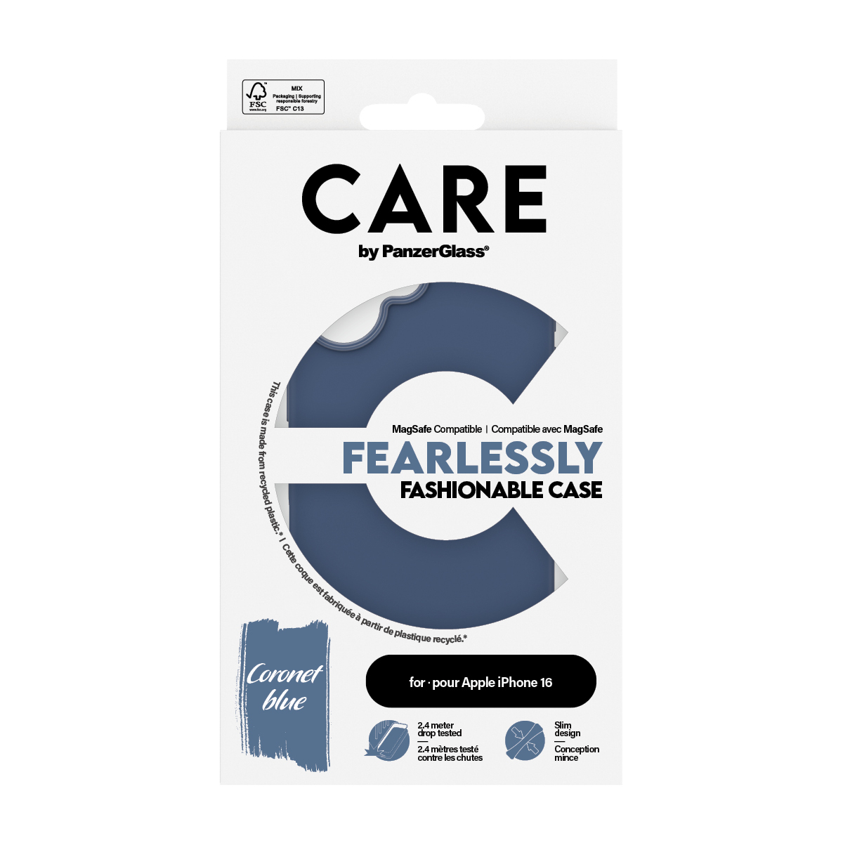 PanzerGlass CARE by PanzerGlass® Fashionable Case Blue w. MagSafe iPhone 16 – image 3
