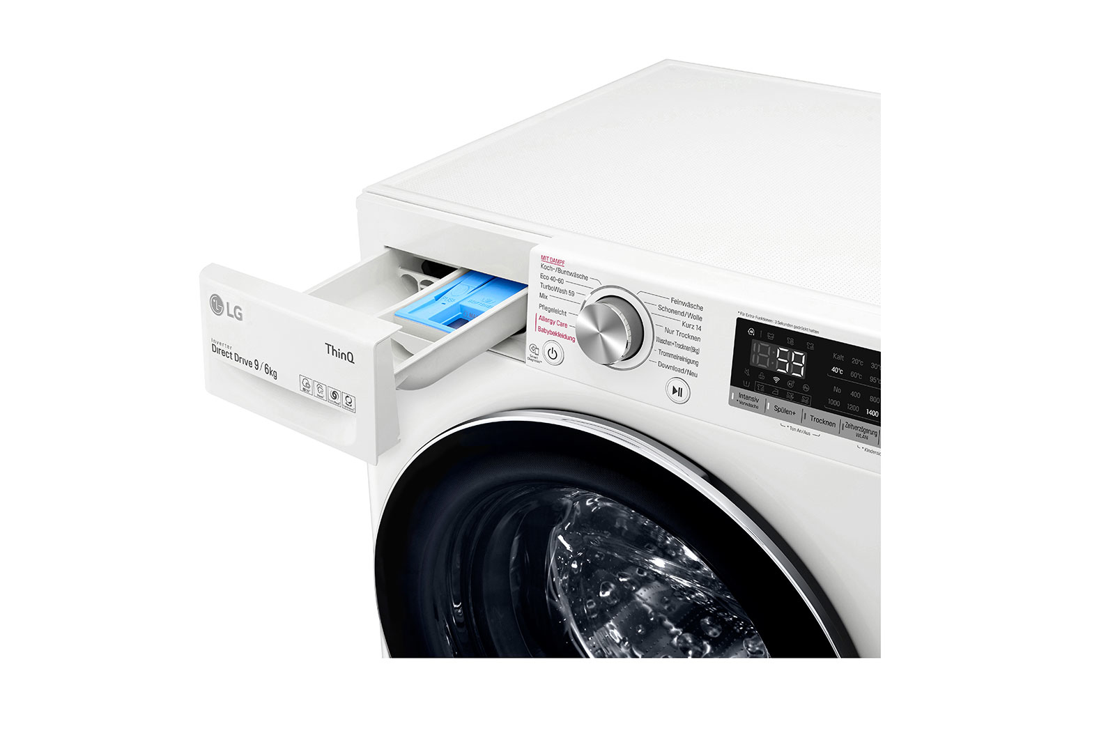 LG V5WD961 washer dryer Freestanding Front-load White – image 5