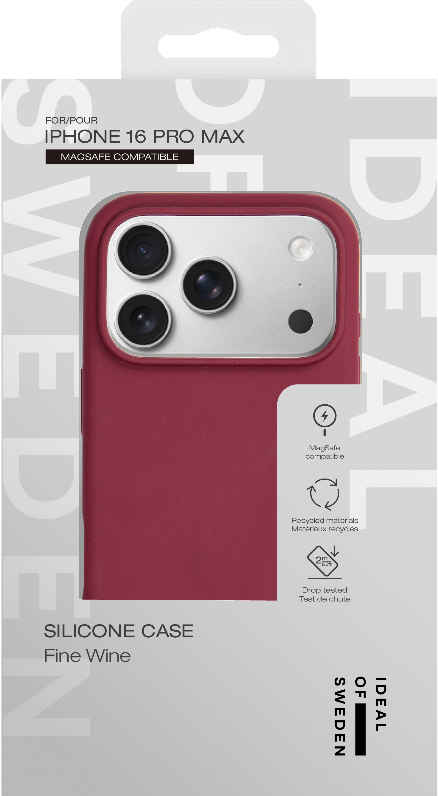 iDeal of Sweden Silicone Case MagSafe iPhone 16 Pro Max Fine Wine – image 5