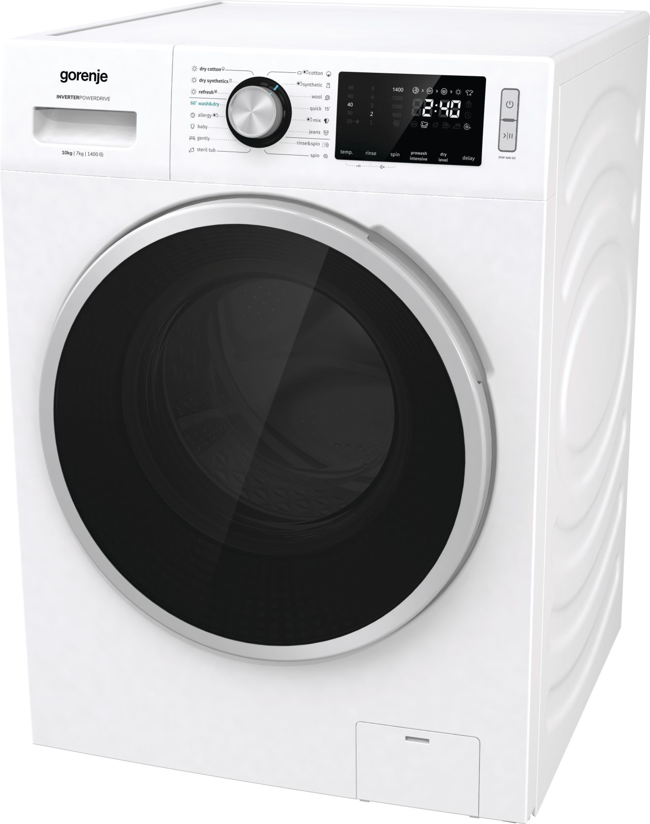 Gorenje WD10514 washer dryer Freestanding Front-load White – image 3