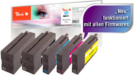 Peach 0F319863 ink cartridge 5 pc(s) Compatible Standard Yield Black, Cyan, Magenta, Yellow
