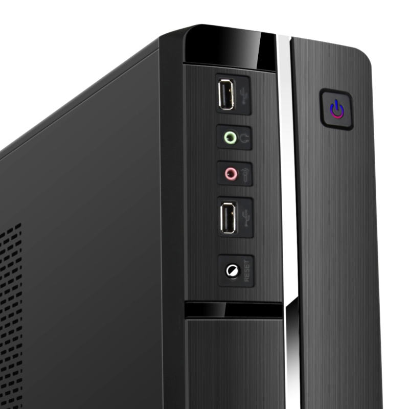 TooQ TQC-3005D-450 computer case Desktop Black – image 3