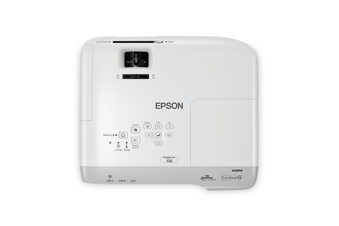 Epson PowerLite 108 Standard throw projector 3700 ANSI lumens 3LCD XGA (1024x768) White – image 3
