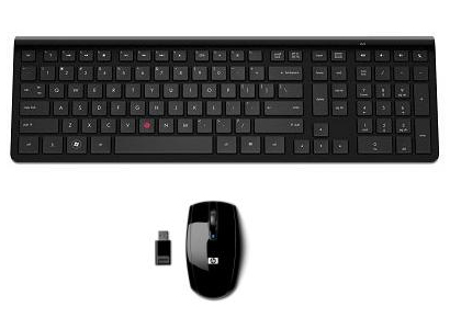 HP 671508-DX1 keyboard Mouse included RF Wireless Black – image 1