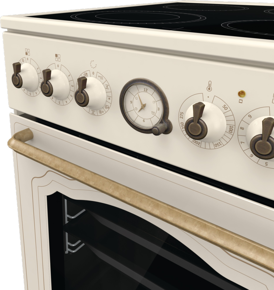 Gorenje GECS5B70CLI Freestanding cooker Electric Ceramic hob Beige – image 9