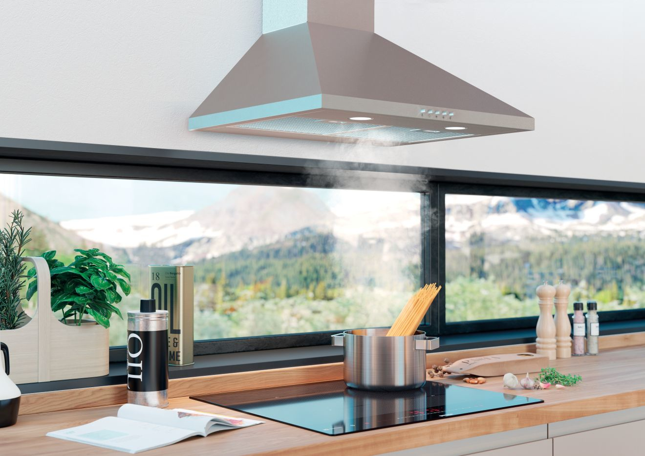 Gorenje WHC623E16X cooker hood Wall-mounted Stainless steel 505 m³/h – image 6