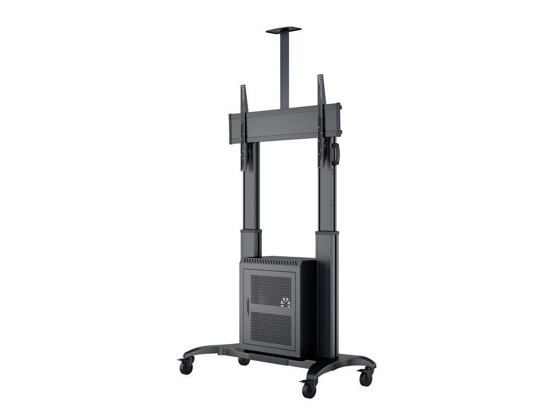 Multibrackets M Public Floorstand Dual Pillar 180 HD w AV Cabinet – image 3
