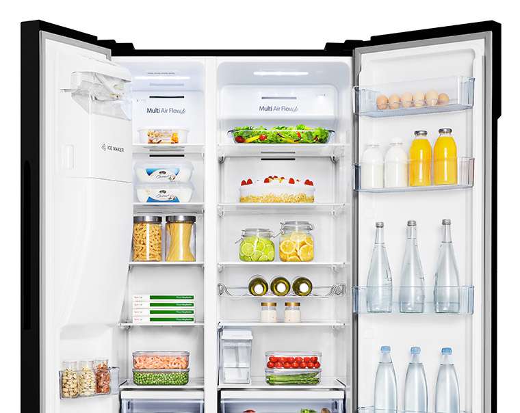 Hisense RS694N4TB1 side-by-side refrigerator Freestanding – image 3