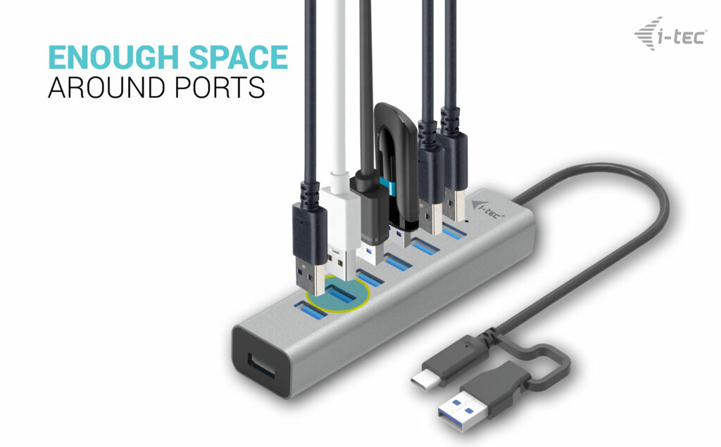 i-tec USB-C/USB-A Charging Metal HUB 7 Port – image 7