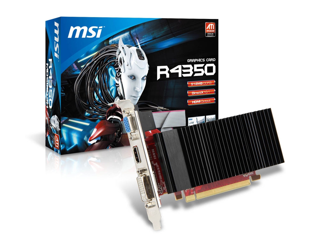 MSI V811-013R graphics card AMD Radeon HD4350 – image 1
