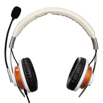 Hama HS-320 Headset Wired Head-band Calls/Music Gold, White – image 3