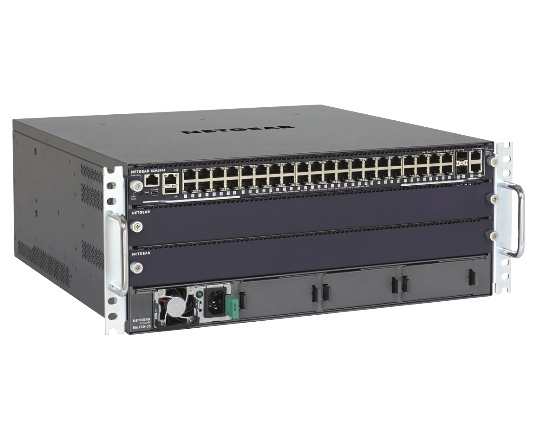 NETGEAR M6100-44G3-POE+ Managed L2/L3/L4 Gigabit Ethernet (10/100/1000) Power over Ethernet (PoE) 4U Black, Grey