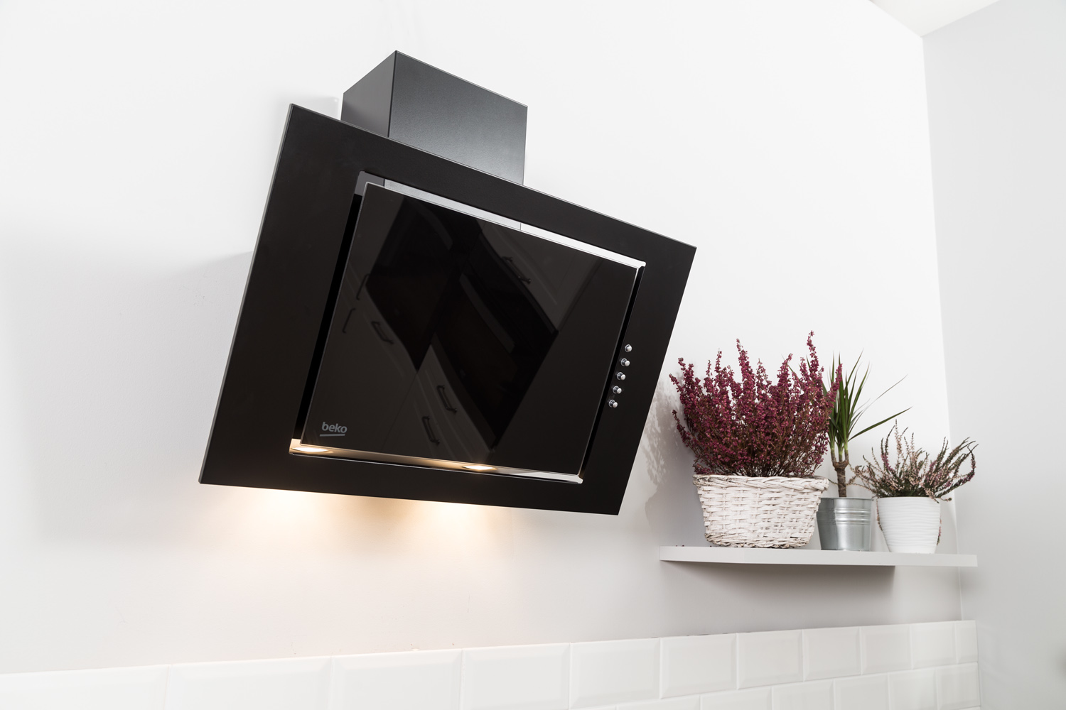 Beko HCA62321B cooker hood Wall-mounted Black 130 m³/h – image 7