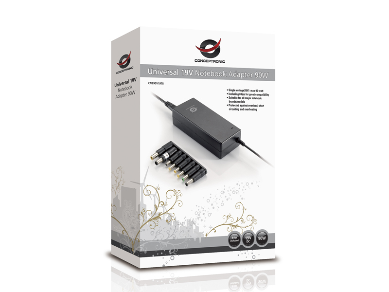 Conceptronic Universal 19V Notebook Adapter 90W – image 5