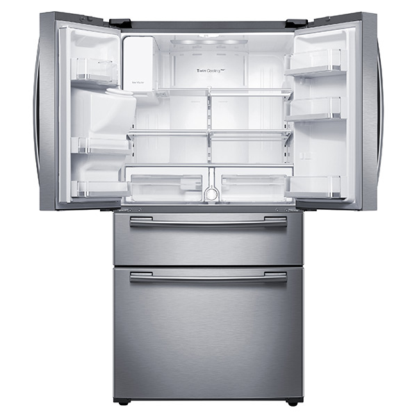 Samsung RF25HMEDBSR side-by-side refrigerator Freestanding – image 2