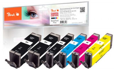 Peach PI100-397 ink cartridge 6 pc(s) Compatible Extra (Super) High Yield Black, Cyan, Magenta, Photo black, Yellow