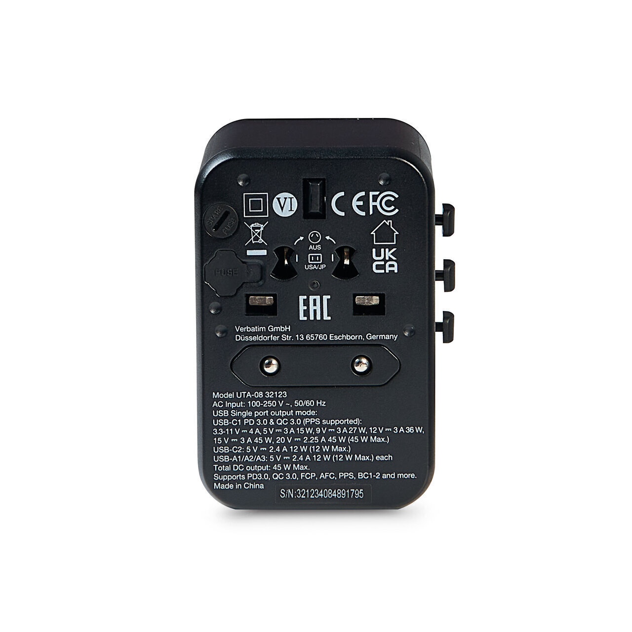 Verbatim 32123 mobile device charger Universal Black AC Fast charging Indoor – image 5