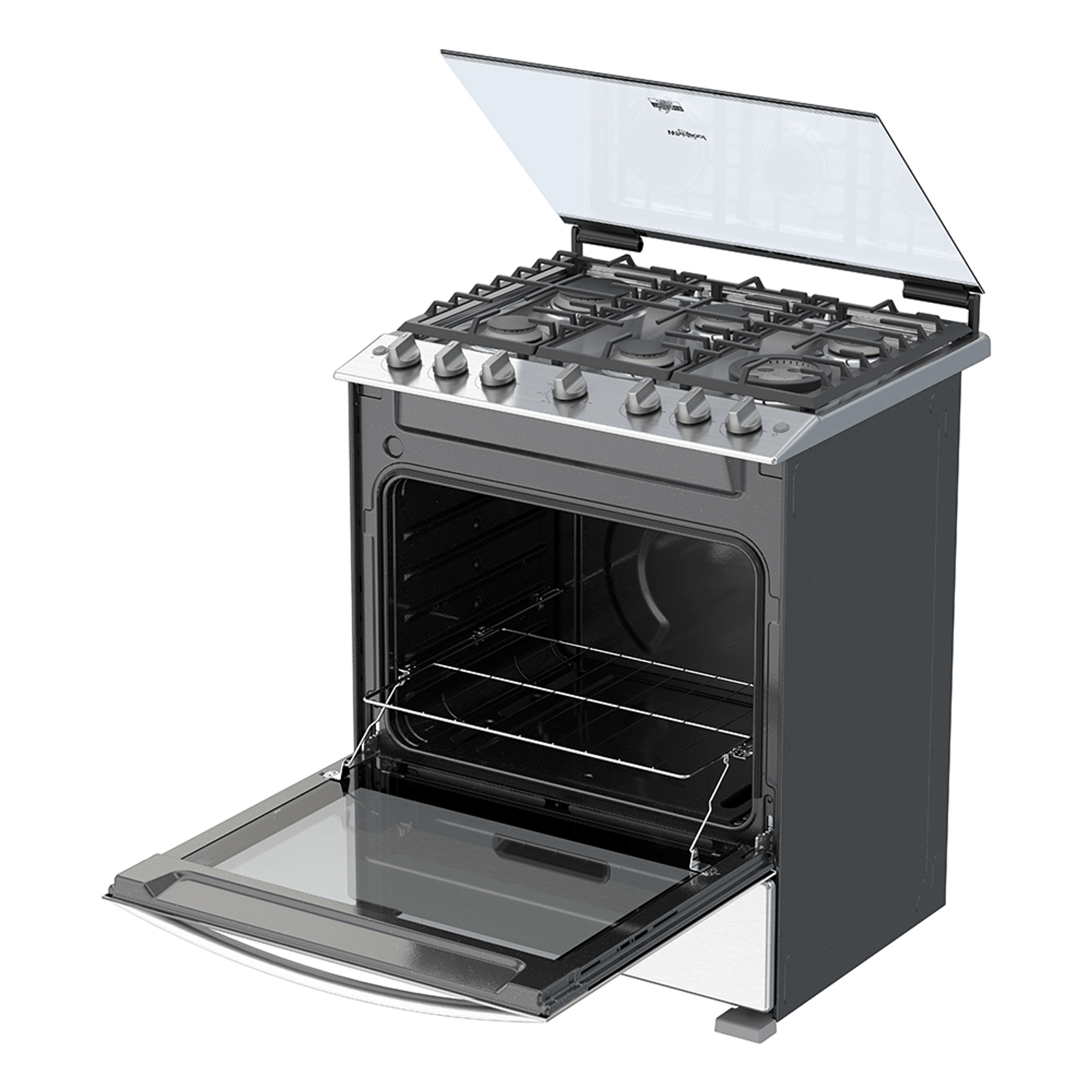 Whirlpool WFR5100S cooker Freestanding cooker Electric/Gas Gas Stainless steel – image 6