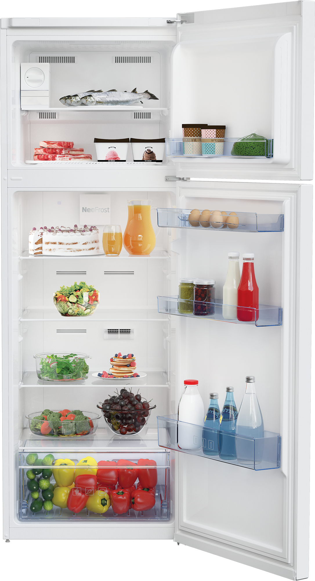 Beko RDNE350K30WN fridge-freezer Freestanding – image 3