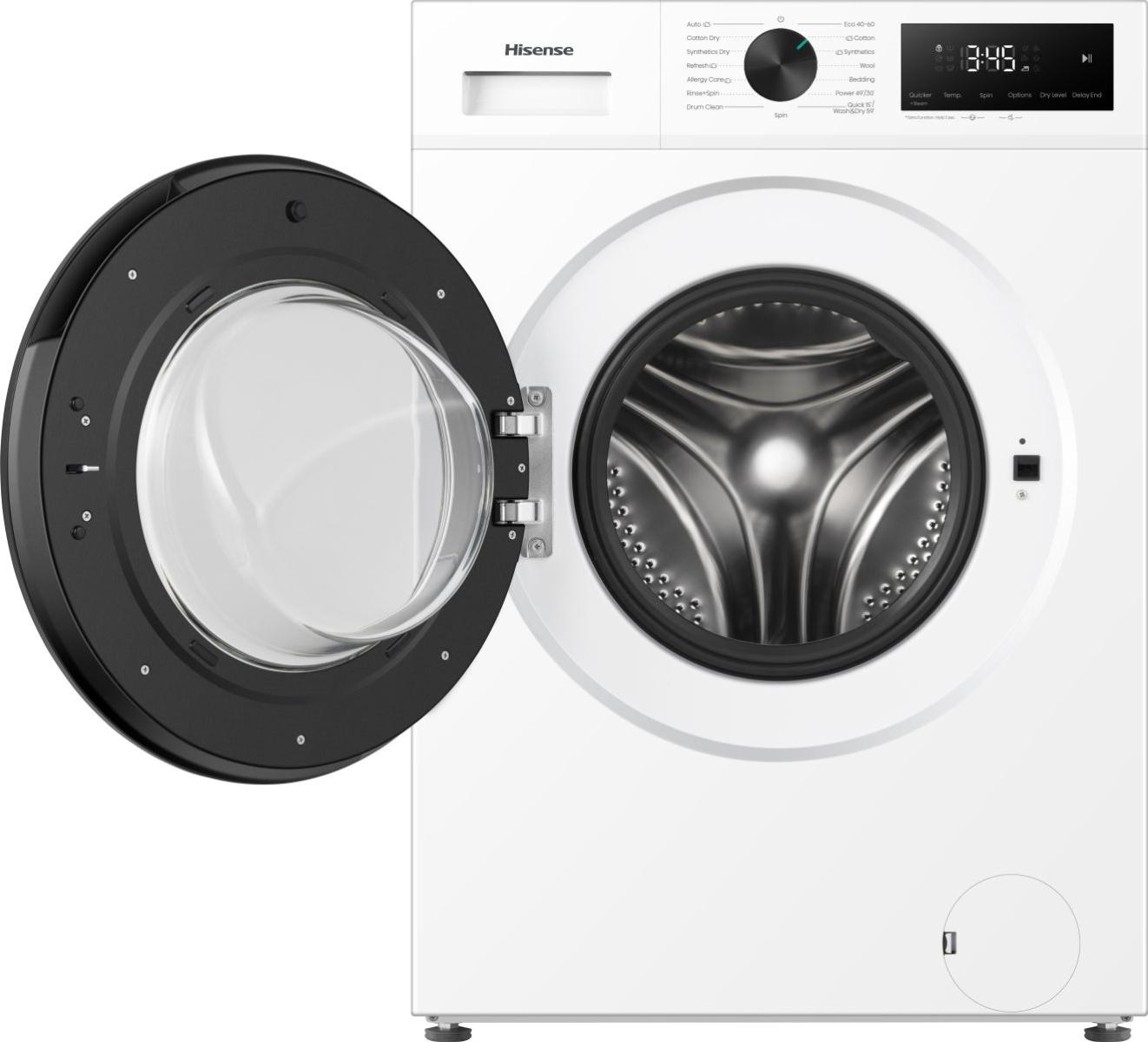 Hisense Washing drying machine (8/5 kg) with Wash&Dry 59’, steam hygiene care, and Auto program for easy everyday laundry. Quick cycles and inverter motor ensur – image 3