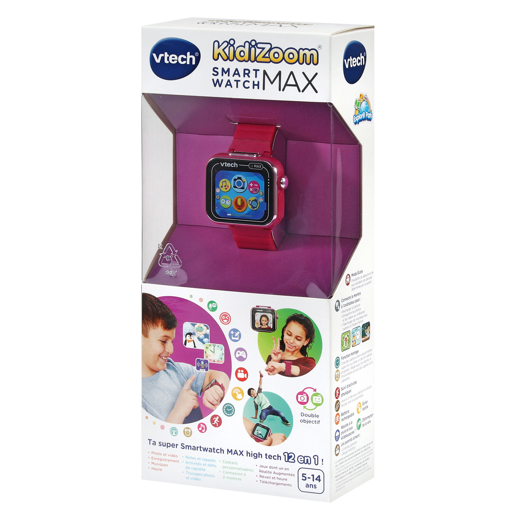 VTech KIDIZOOM SMARTWATCH MAX FRAMBOISE – image 9