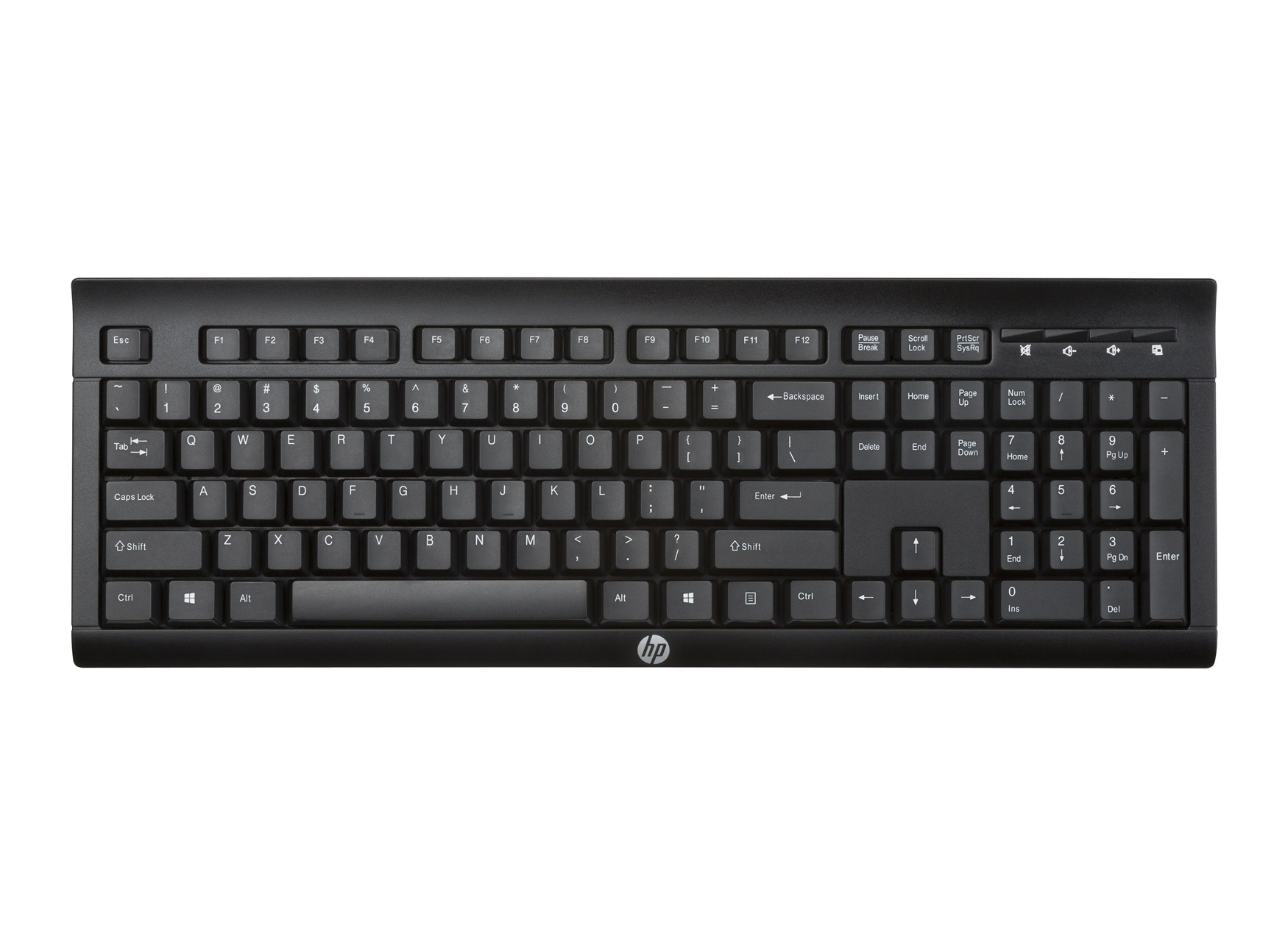 HP K2500 keyboard Universal RF Wireless QWERTY Black – image 1