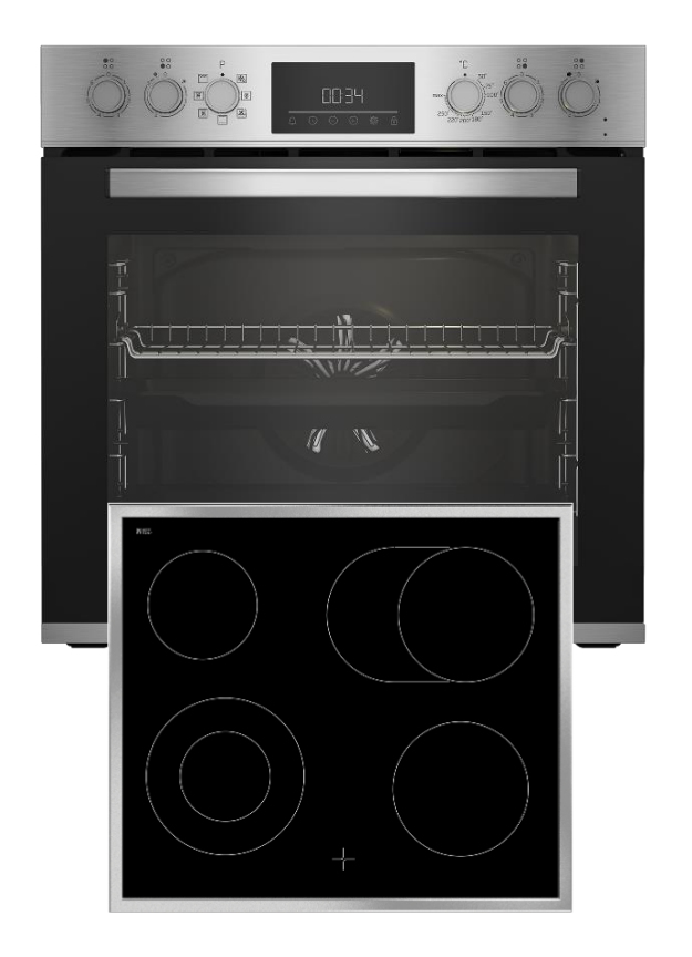 Beko BBUM12321X cooking appliance set Ceramic hob Electric – image 1