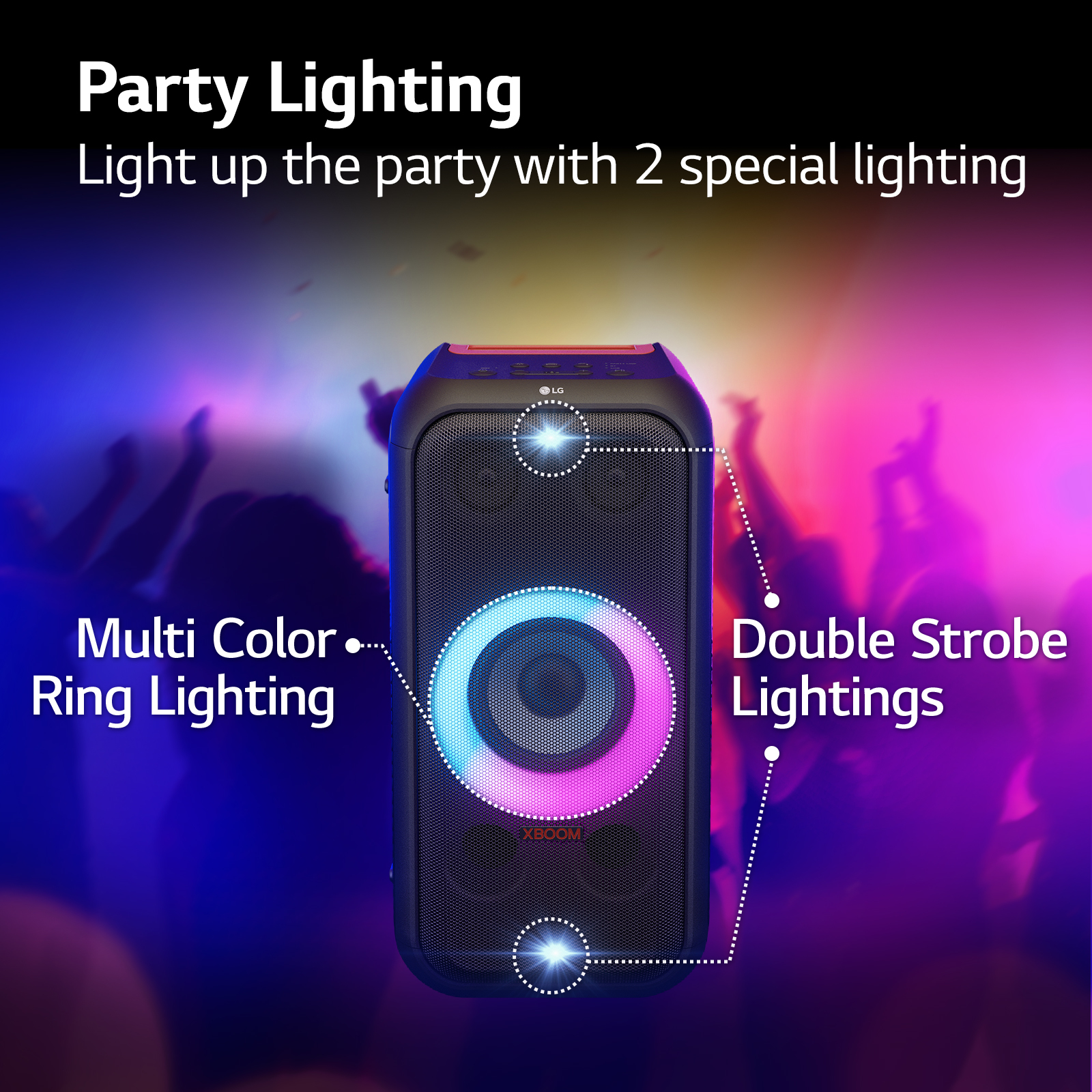 LG XL5S.DGBRLLK portable/party speaker 2.1 portable speaker system Black – image 4