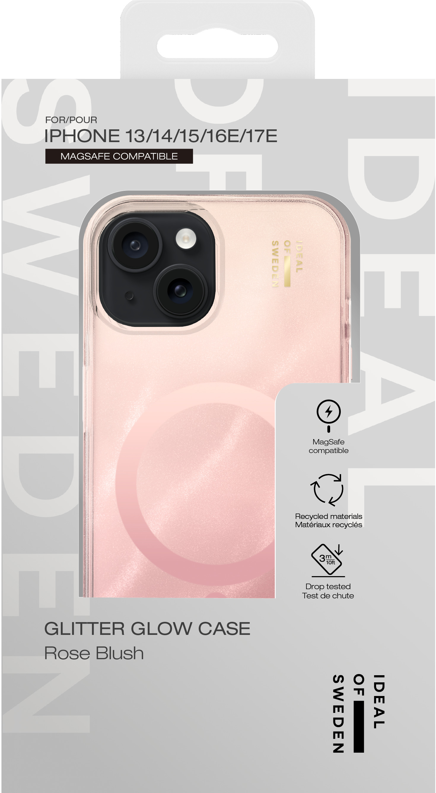 iDeal of Sweden Clear Case MagSafe iPhone 13 / 14 / 15 / 16e / 17e Rose Blush – image 4