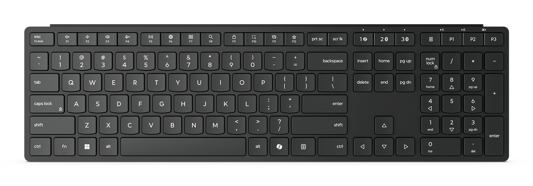 Lenovo 4Y41S04690 keyboard Home/Office RF Wireless + Bluetooth Spanish Black – image 1