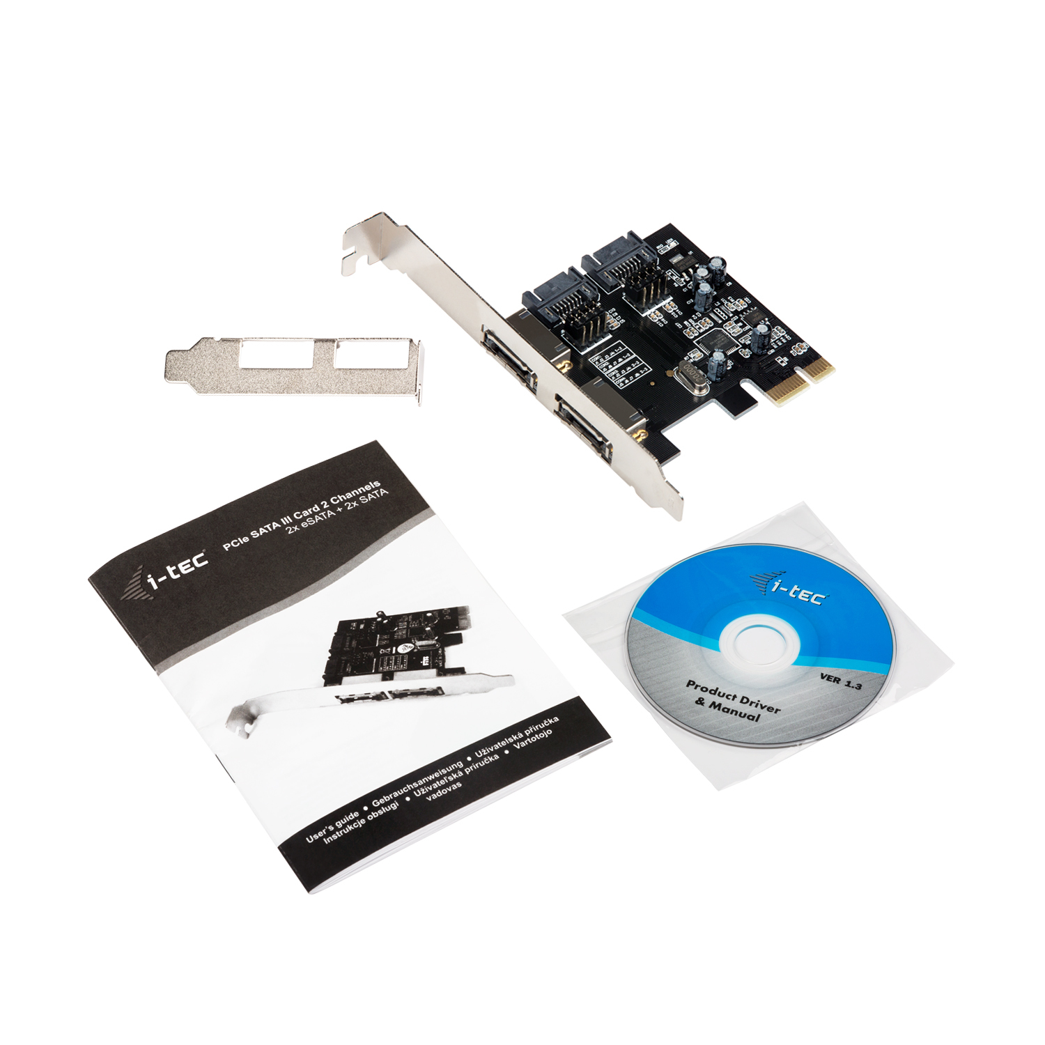 i-tec PCIe SATA III Card 2 Channels 2x eSATA + 2x SATA – image 4