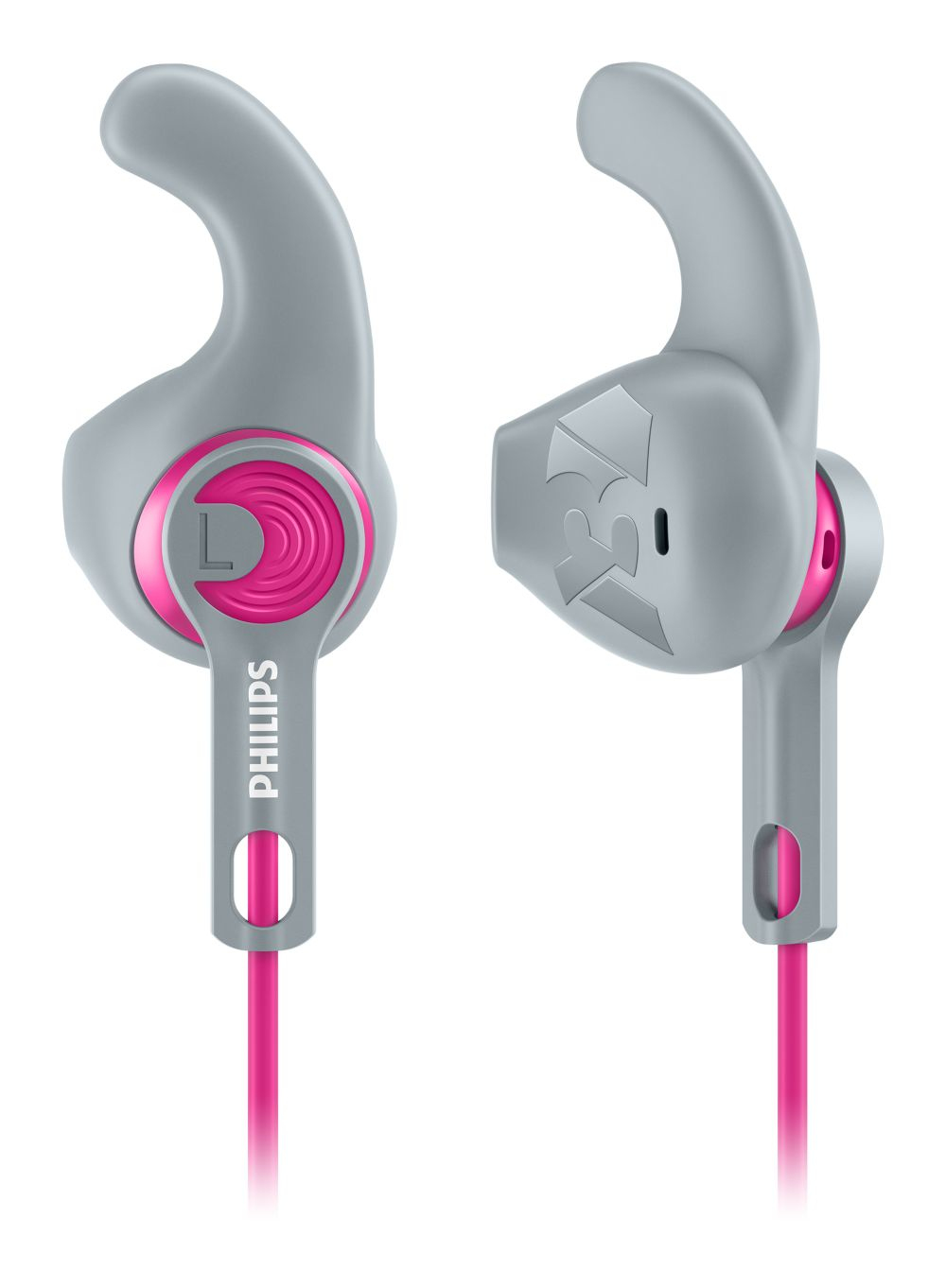 Philips ActionFit SHQ1300PK/27 headphones/headset Wired In-ear Grey, Pink