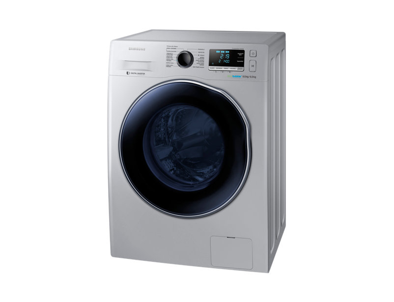 Samsung WD90J6410AS washer dryer Freestanding Front-load Silver – image 2