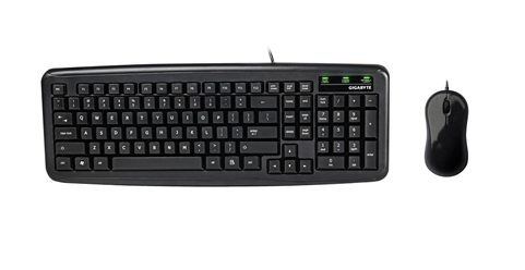GIGABYTE KM5300 keyboard Mouse included USB Black