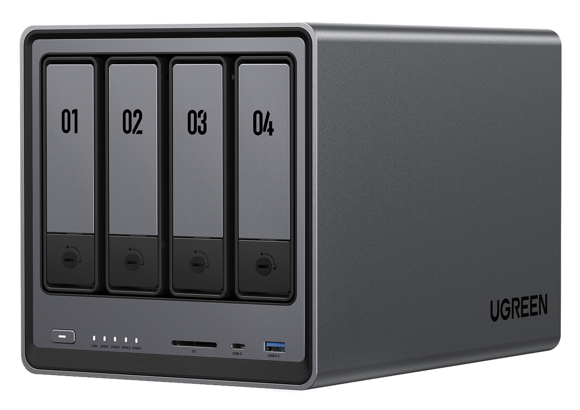 Ugreen NASync DXP4800 NAS Compatta Intel® Pentium® N100 8 GB DDR5 UGOS Pro Nero