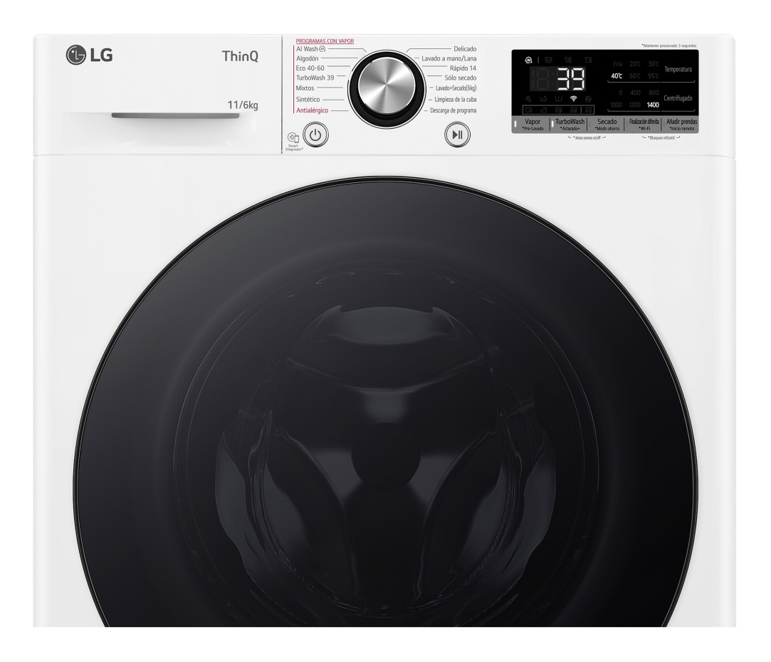 LG F4DR7011AGW.OUTLET washer dryer Freestanding Front-load White – image 9