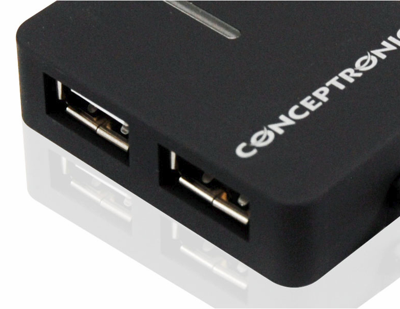 Conceptronic C4PUSB2_V3 interface hub 480 Mbit/s Black – image 5