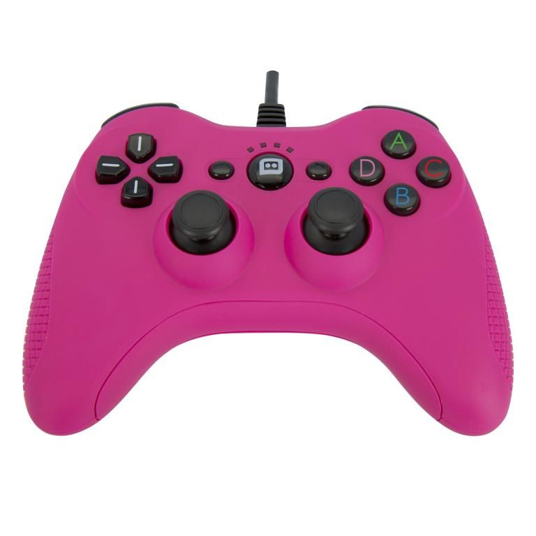 Konix 3328170240918 Gaming Controller Pink USB Gamepad Analogue / Digital PC, Playstation 3