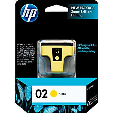 HP 02 2-pack Yellow