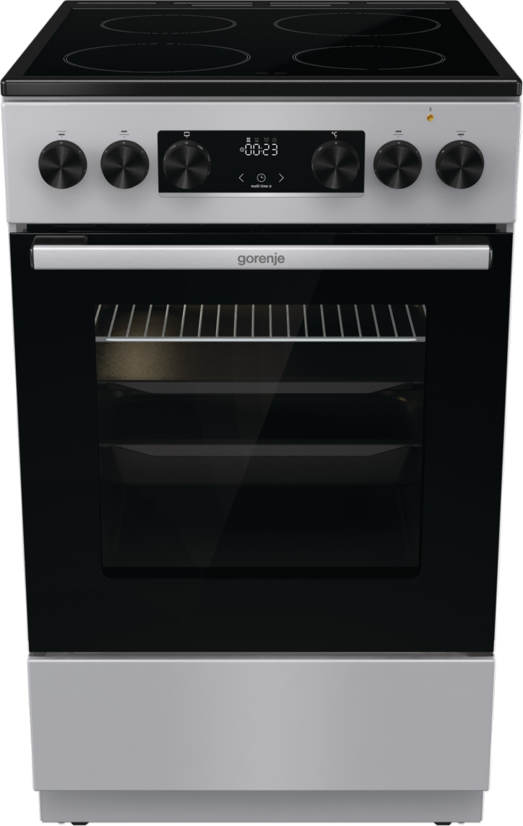 Gorenje GEC5C41SG Freestanding cooker Electric Ceramic hob Grey