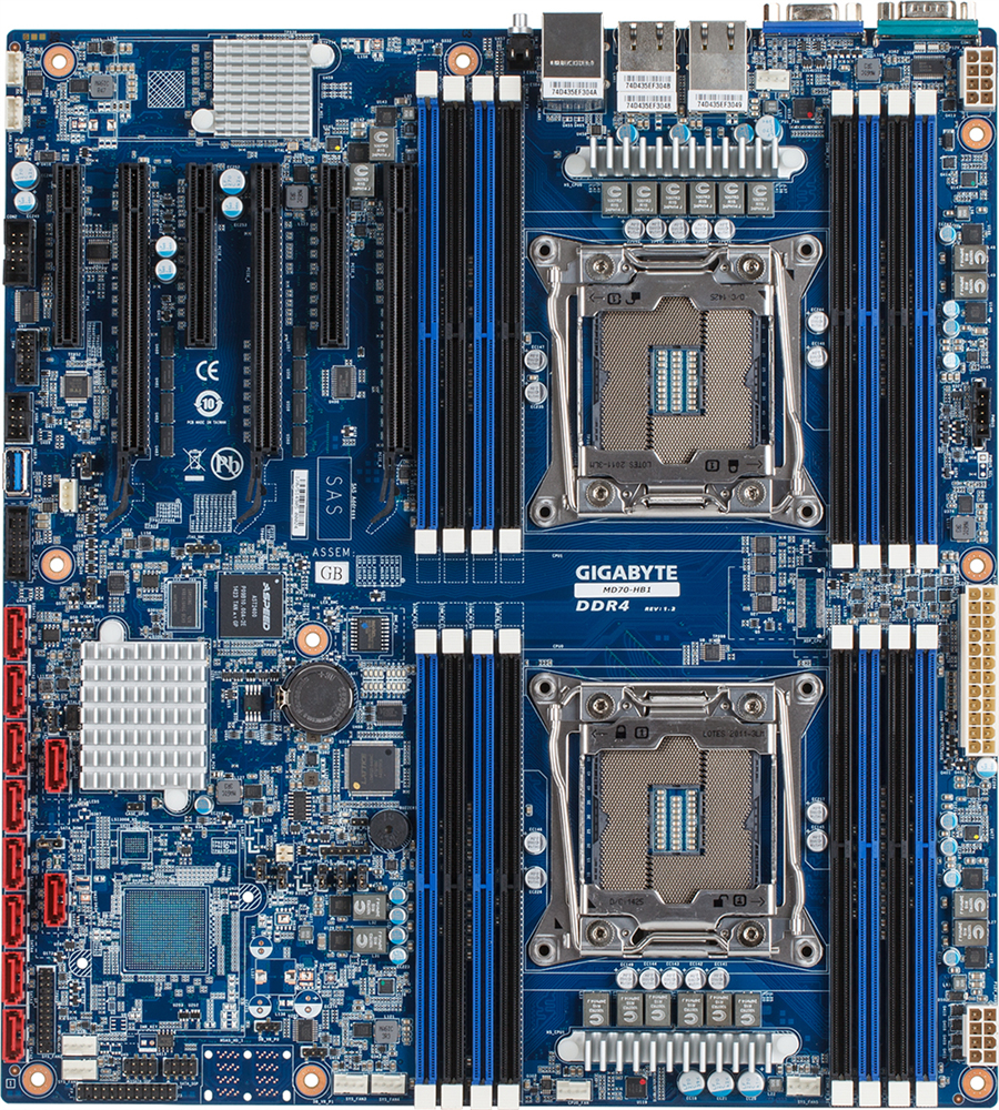 GIGABYTE MD70-HB1 motherboard Intel® C612 LGA 2011-v3 Extended ATX – image 4